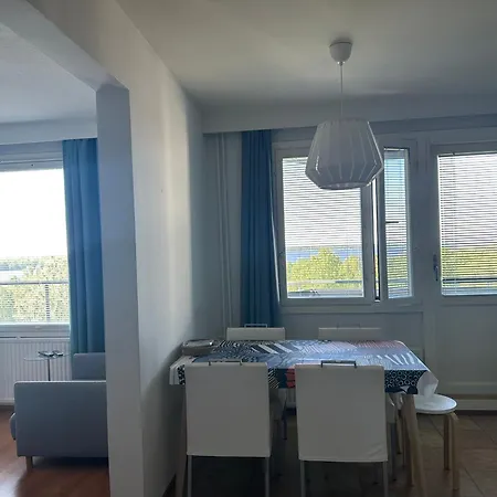 Two Bedroom View To The Sea Glassed Balcony Free Private Parking Apartamento